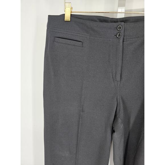 Eileen Fisher Women's Black Button Closer Pockets Mid Rise Pant Size XL - Picture 2 of 4